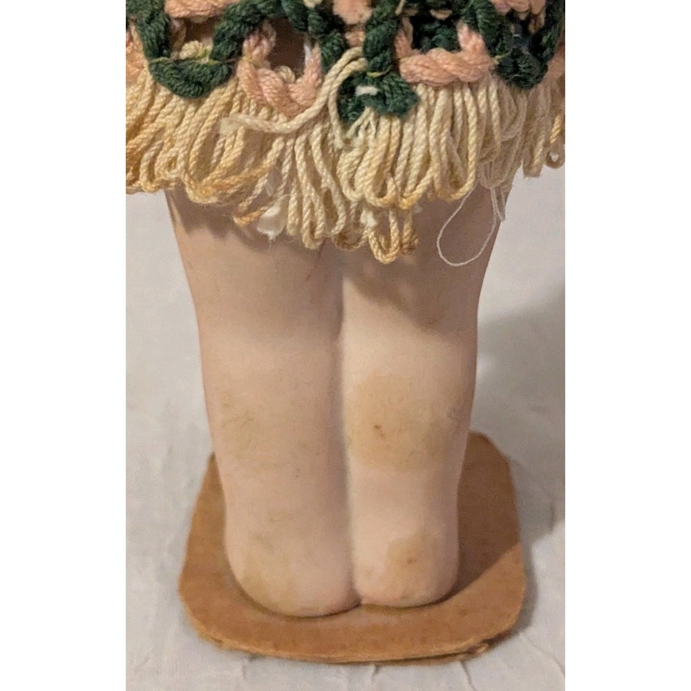 Bisque Kewpie Style Doll Google Side Eyes Flapper Japan Articulated Arms 8" Vtg - Picture 8 of 16